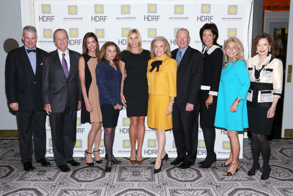 Peter S. Paine III, Peter Gregory, Kristen Krusen, Sylvia Martins-Niarchos, Mariel Hemingway, Audrey Gruss, Doug Tieman, Kim Heirston, Eleanora Kennedy, Margo Langenberg== Hope for Depression Research Foundation Honors Mariel Hemingway at 9th Annual Gala== 583 Park Avenue, NYC== November 10, 2015== ©Patrick McMullan== photo - J Grassi/PMC== ==